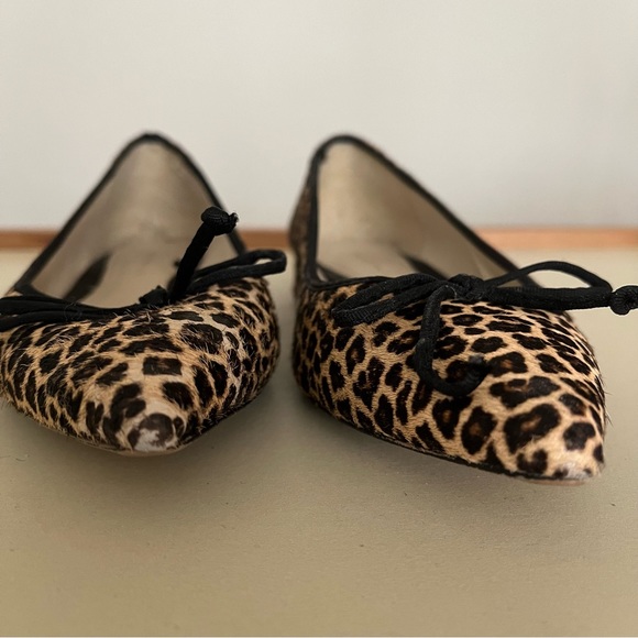ZARA pony hair leopard print ballet flats 38 - Picture 3 of 4
